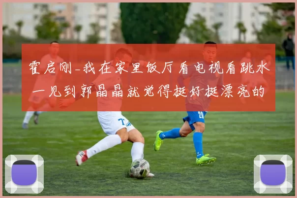 霍启刚_我在家里饭厅看电视看跳水 一见到郭晶晶就觉得挺好挺漂亮的